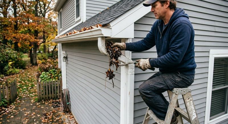 Clogged Gutter Clearing in Fredericksburg, VA