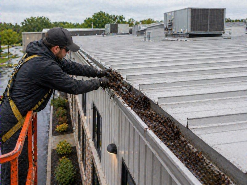Commercial Gutter Unclogging in Sacramento, CA