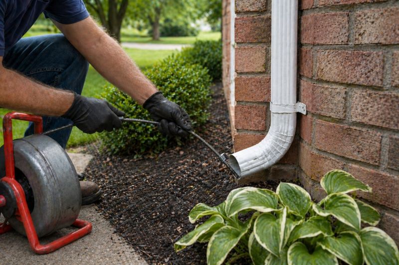 Downspout Snaking in Richmond, VA