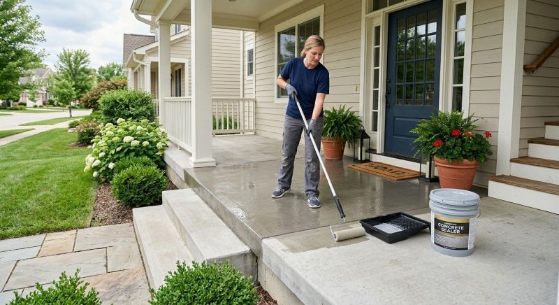 Porch Concrete Sealing in Gig Harbor, WA