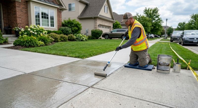 Sidewalk Concrete Sealing in Tacoma, WA